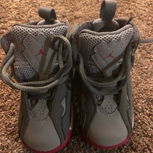 Like new Air Jordan True Flight (PINK/WHITE) shoe